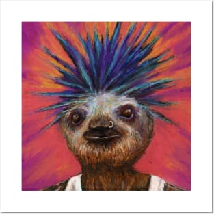 Punk Sloth Posters and Art